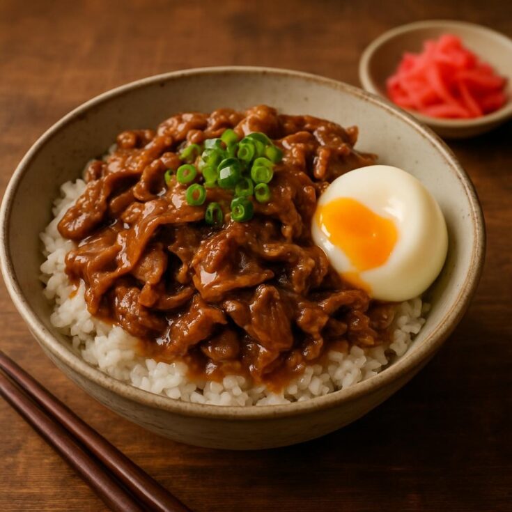 Gyudon (Japanese Beef Rice Bowl)