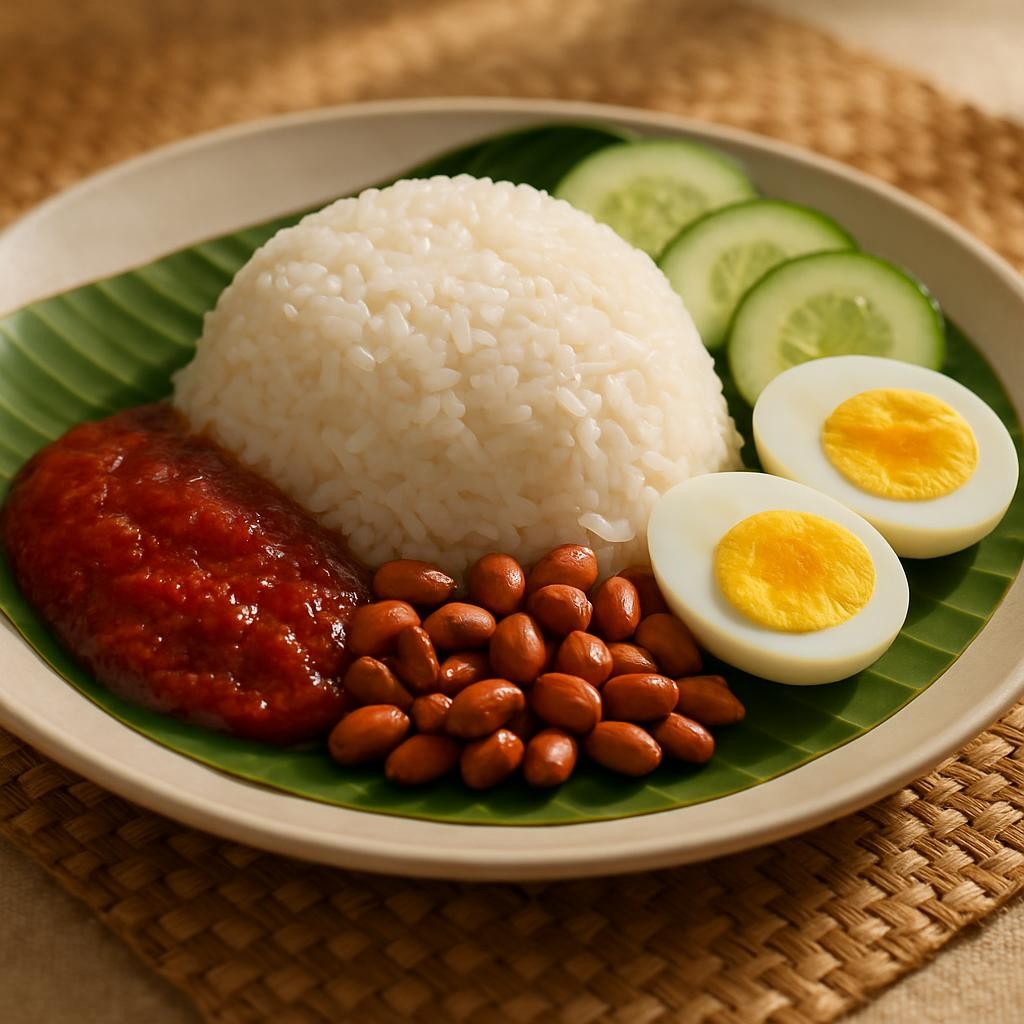 Nasi Lemak (Malaysian Coconut Rice)