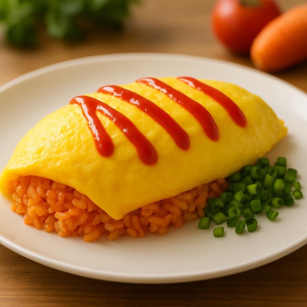 Omurice (Japanese Omelette Rice)
