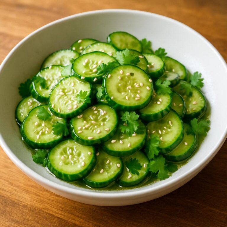 Asian Cucumber Salad : Light, Crunchy, and Refreshing