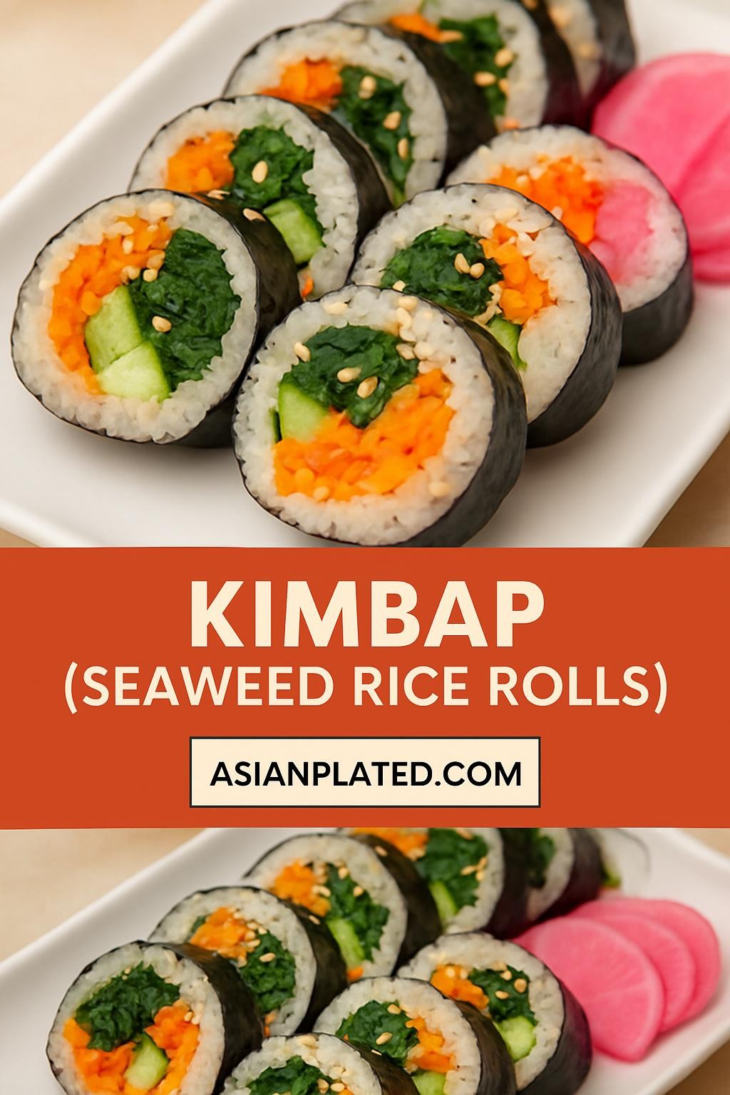 Kimbap (Seaweed Rice Rolls)