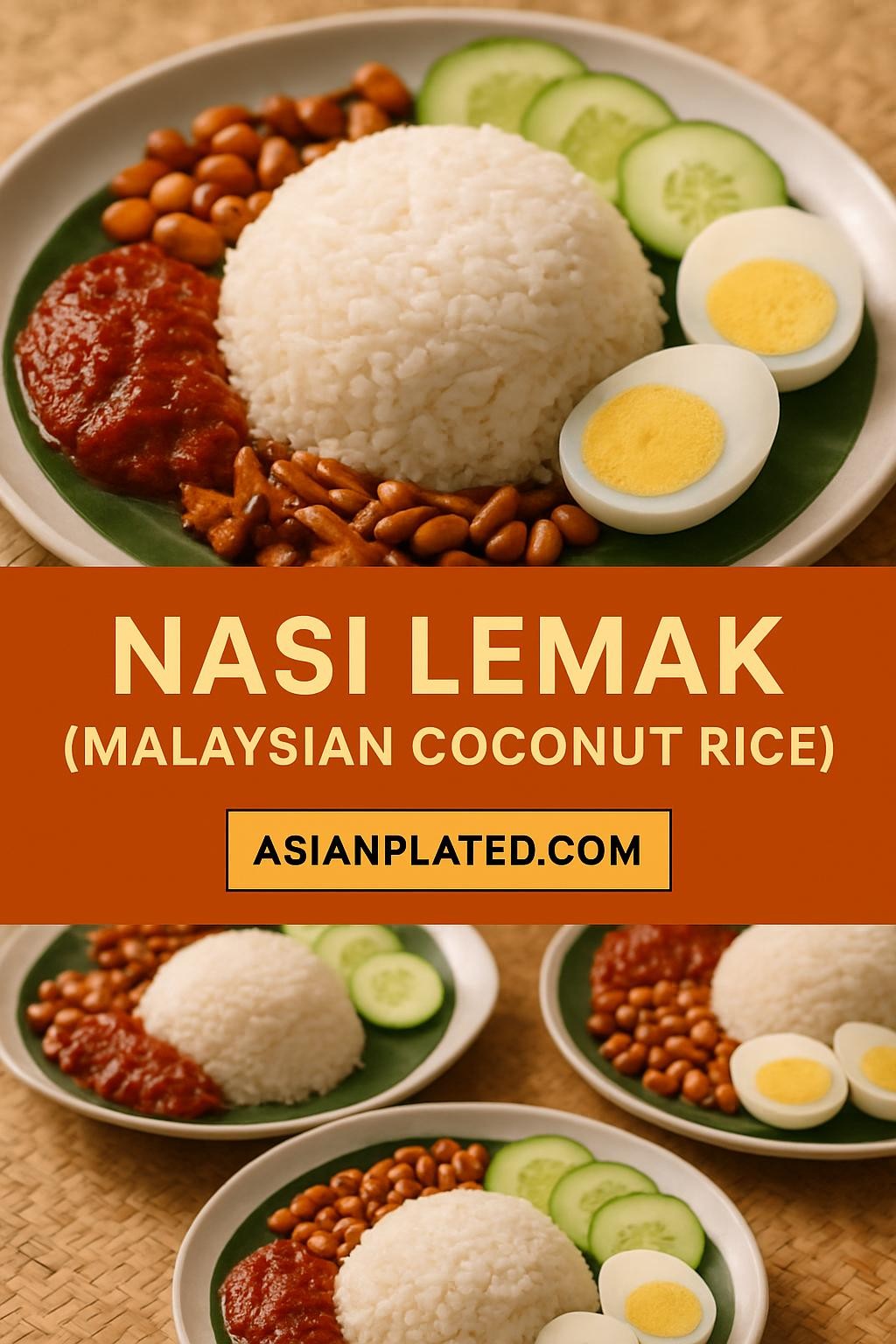 Nasi Lemak (Malaysian Coconut Rice)