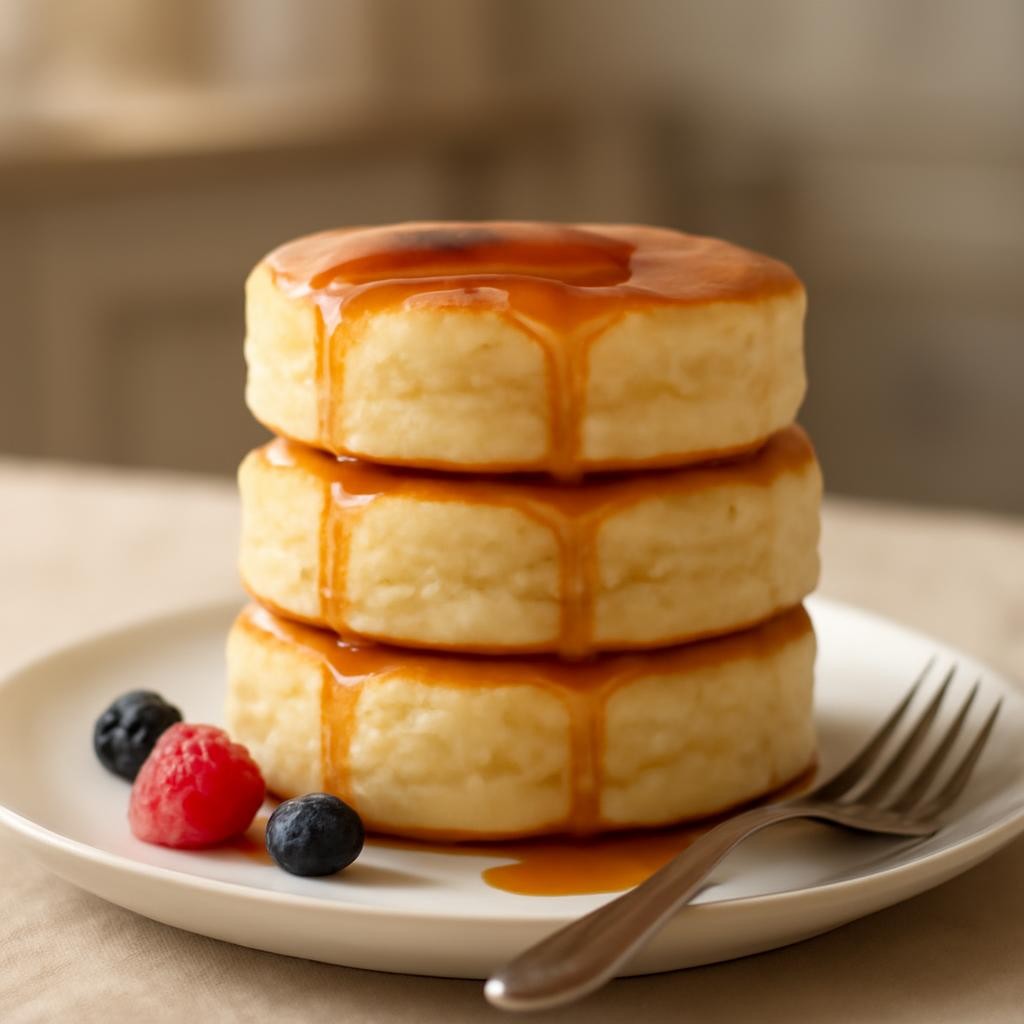 Fluffy Japanese Soufflé Pancakes