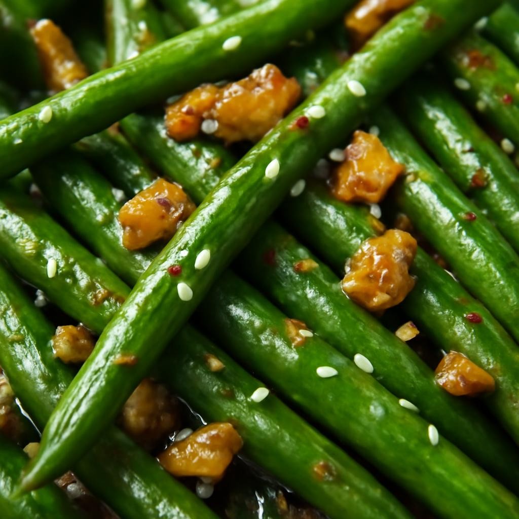 Chinese Garlic Green Beans