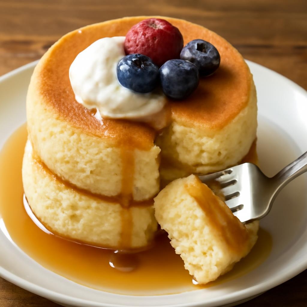 Fluffy Japanese Soufflé Pancakes