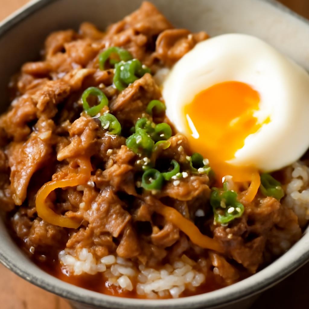 Gyudon (Japanese Beef Rice Bowl)