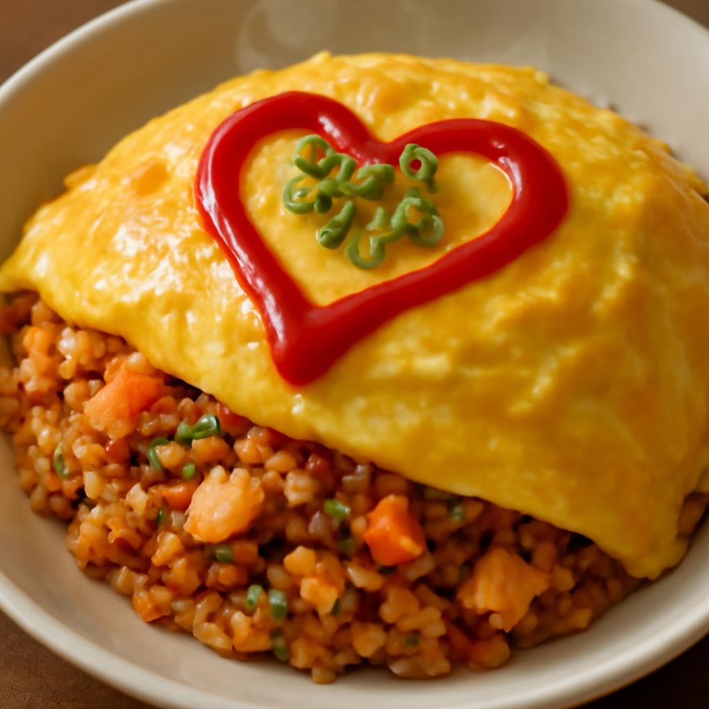 Omurice (Japanese Omelette Rice)