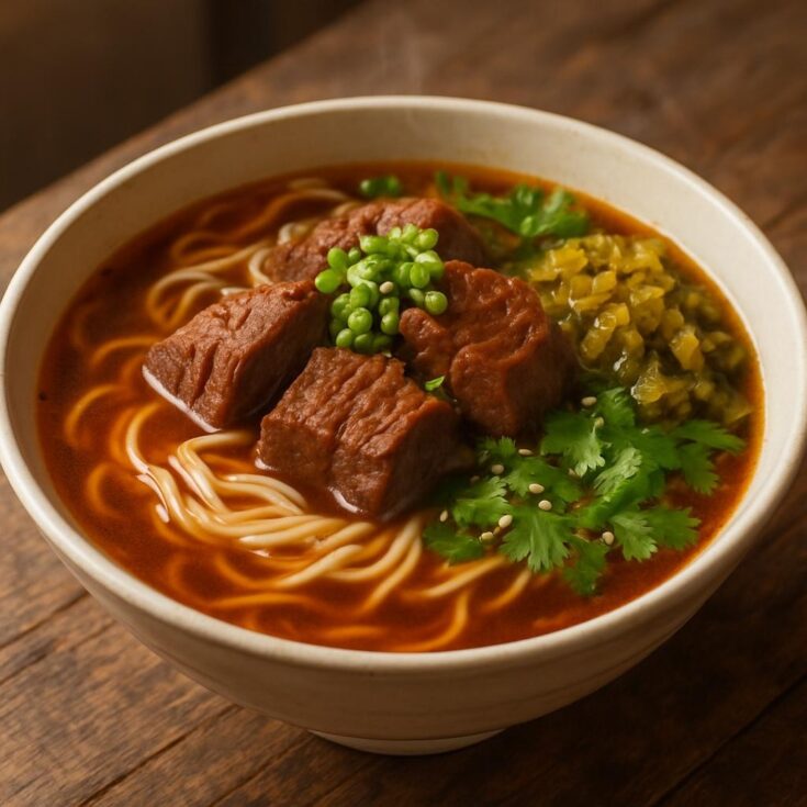 Taiwanese beef noodle soup