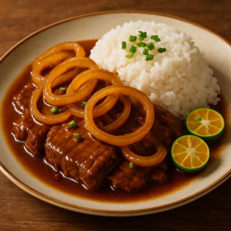 Bistek Tagalog (Filipino Beef Steak)