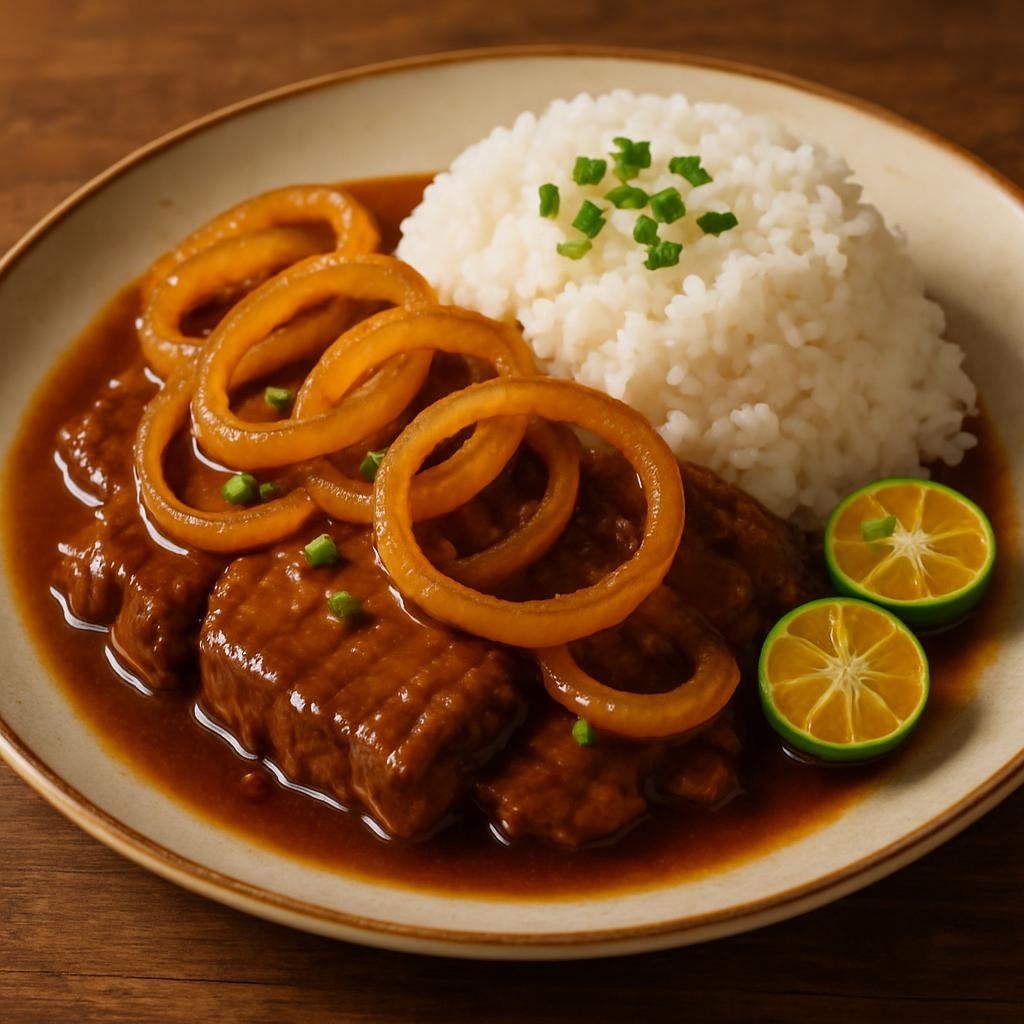 Bistek Tagalog (Filipino Beef Steak)