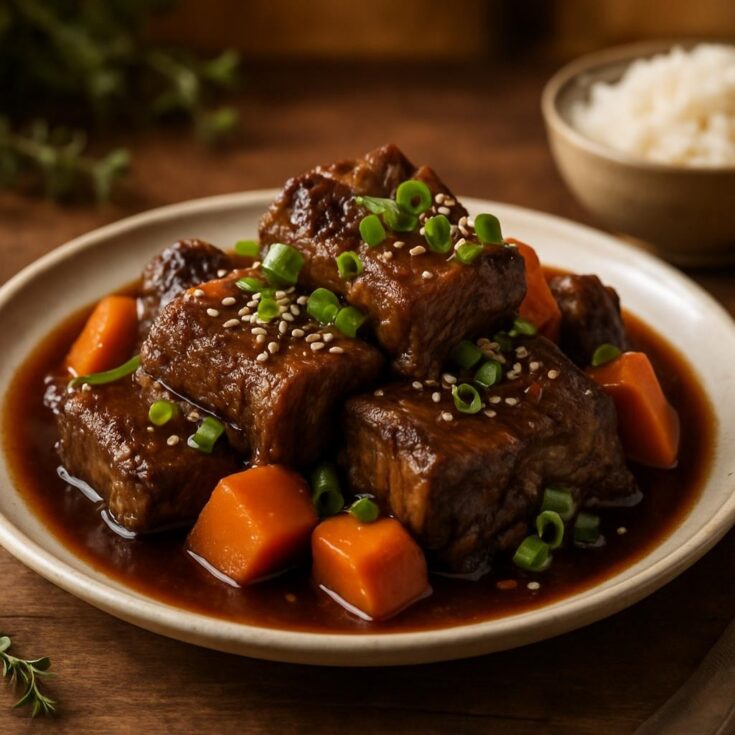 Korean Braised Beef Short Ribs
