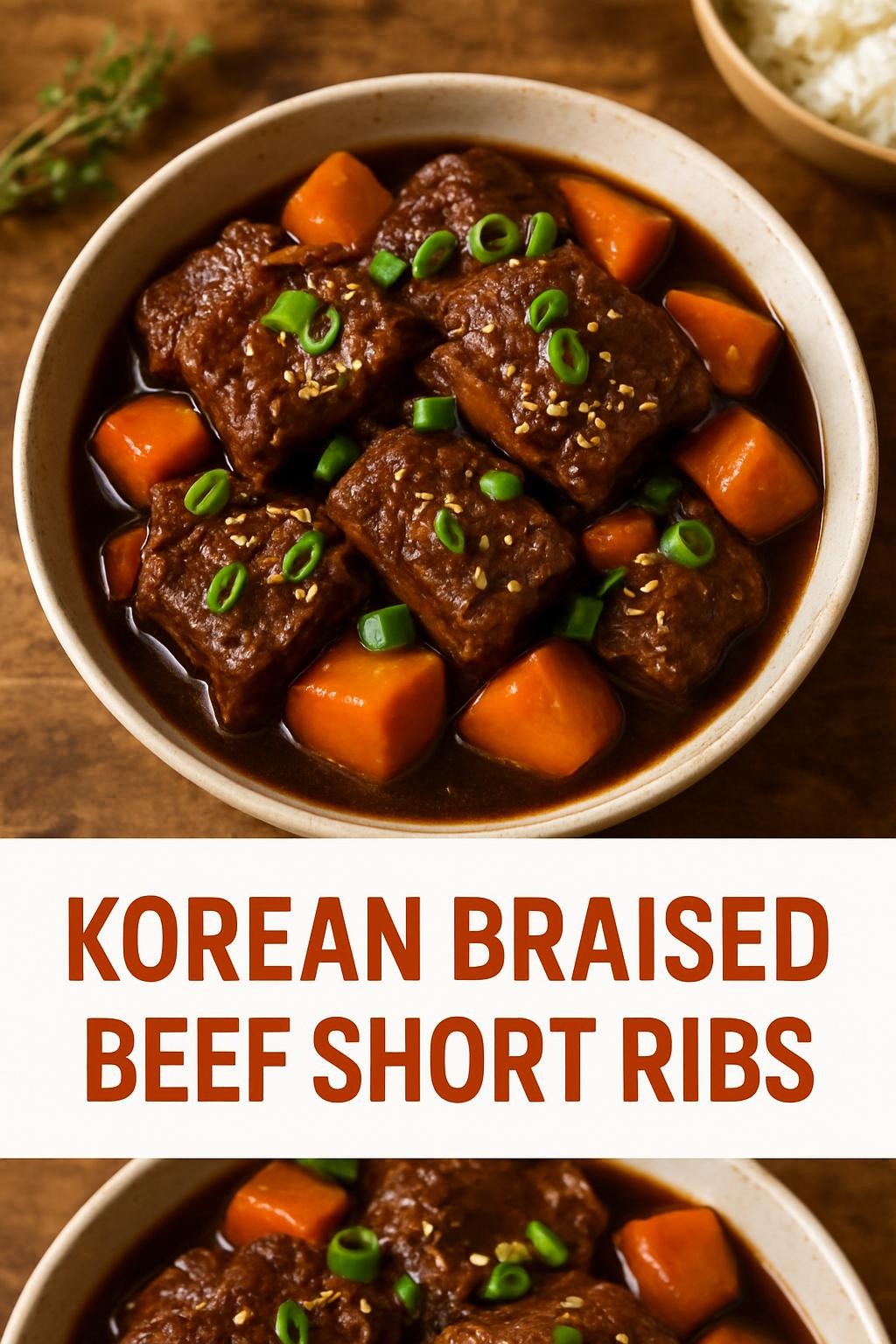 Korean Braised Beef Short Ribs