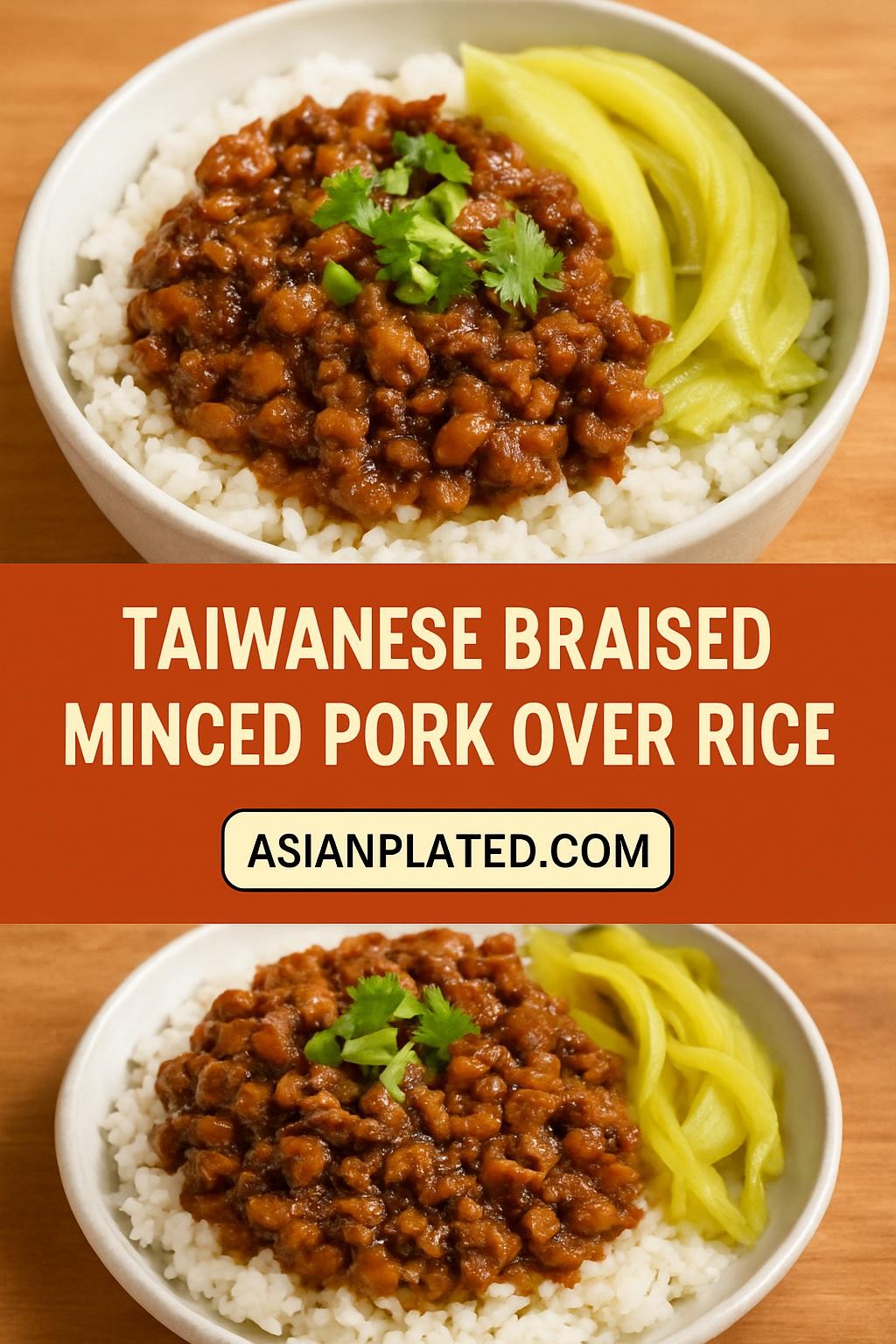 Taiwanese Braised Minced Pork Over Rice