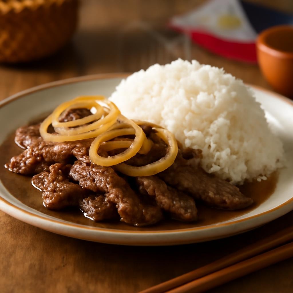 Bistek Tagalog (Filipino Beef Steak)