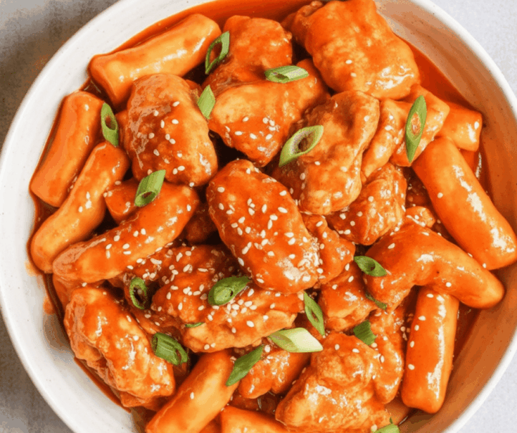 Spicy Korean Rice Cakes - Tteokbokki