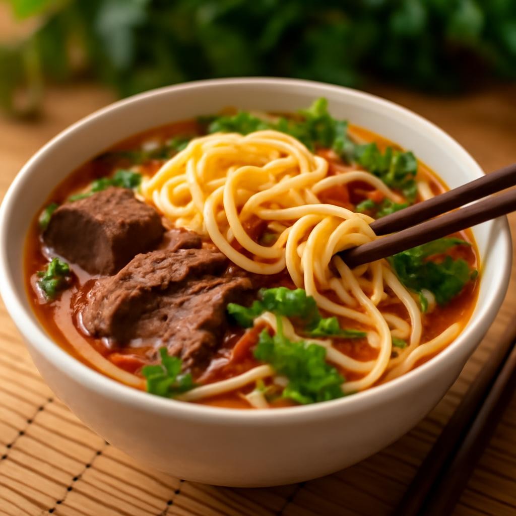 Spicy Vietnamese Beef Noodle Soup (Bun Bo Hue)