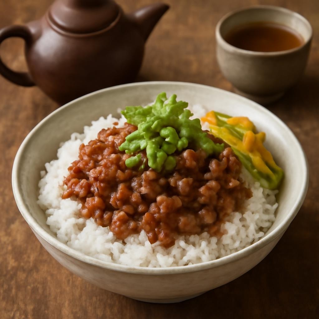 Taiwanese Braised Minced Pork Over Rice