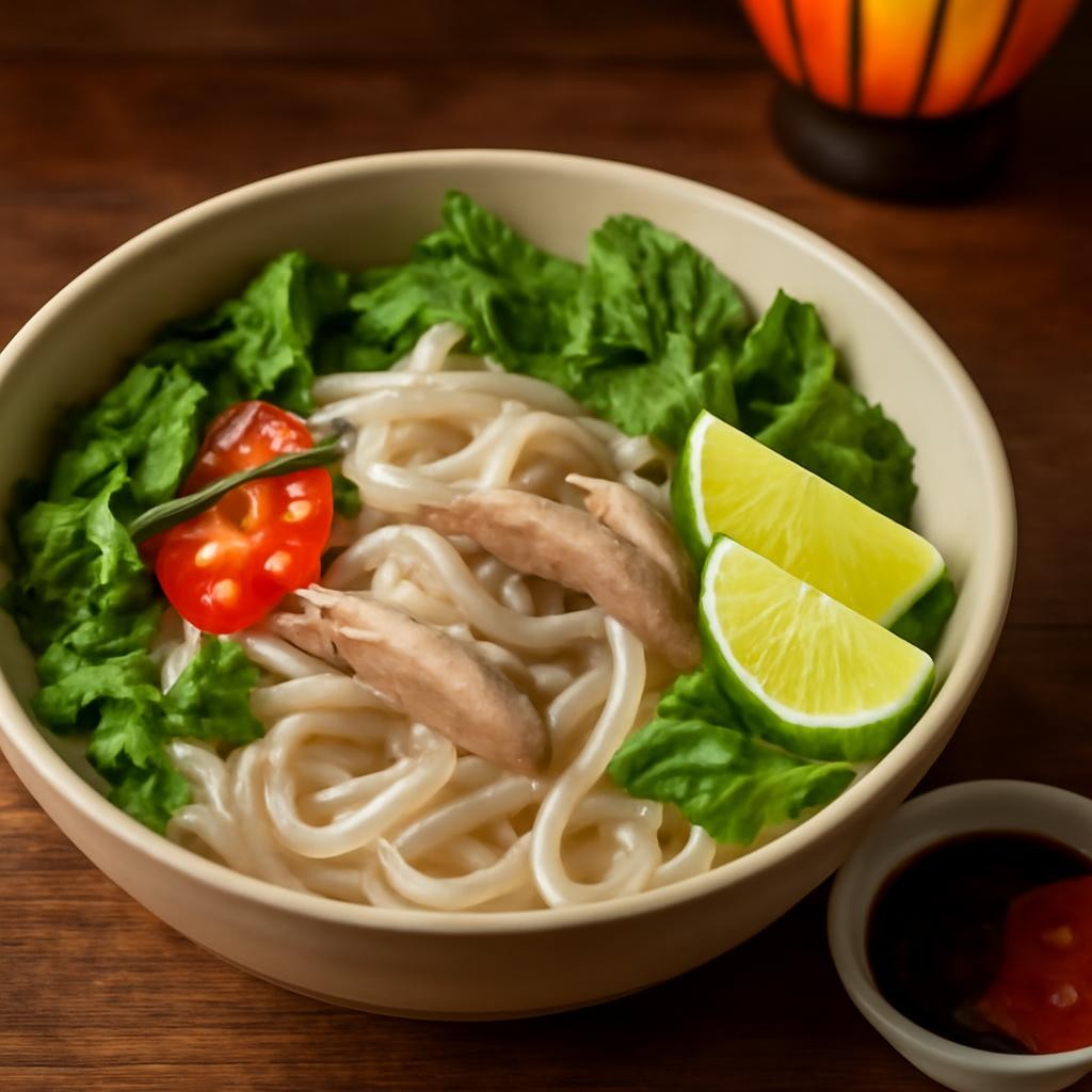 Vietnamese Chicken Pho soup (Pho Ga)