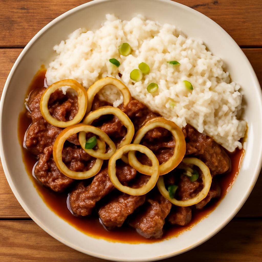 Bistek Tagalog (Filipino Beef Steak)