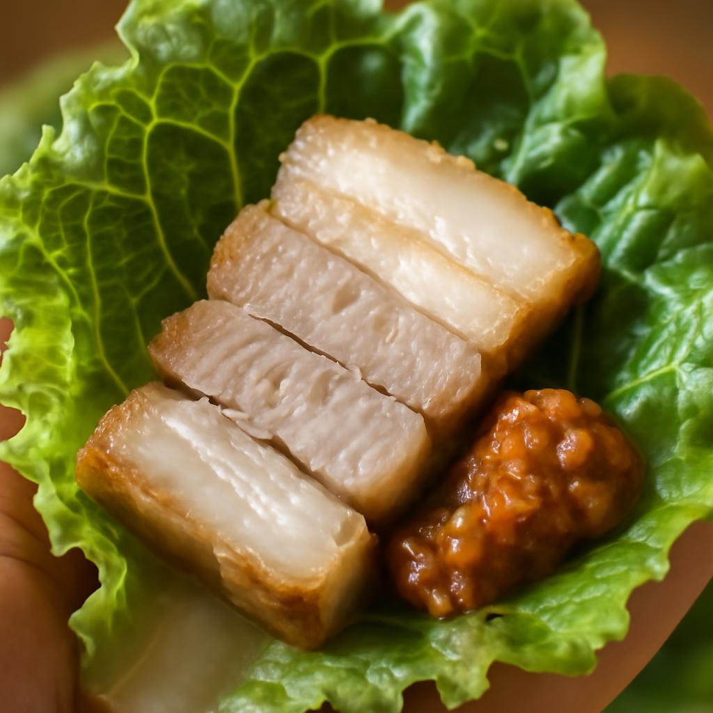 Bossam (Boiled Pork Wraps)