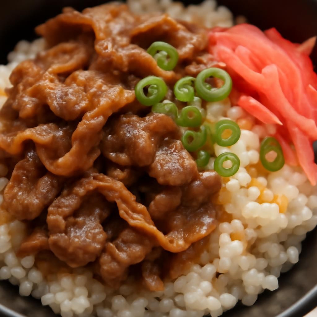 Gyudon (Japanese Beef Rice Bowl)