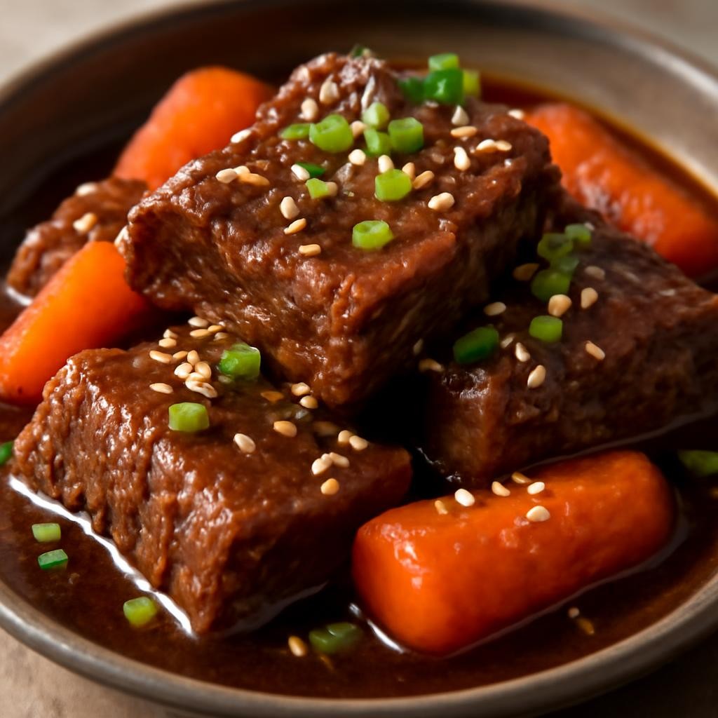 Korean Braised Beef Short Ribs