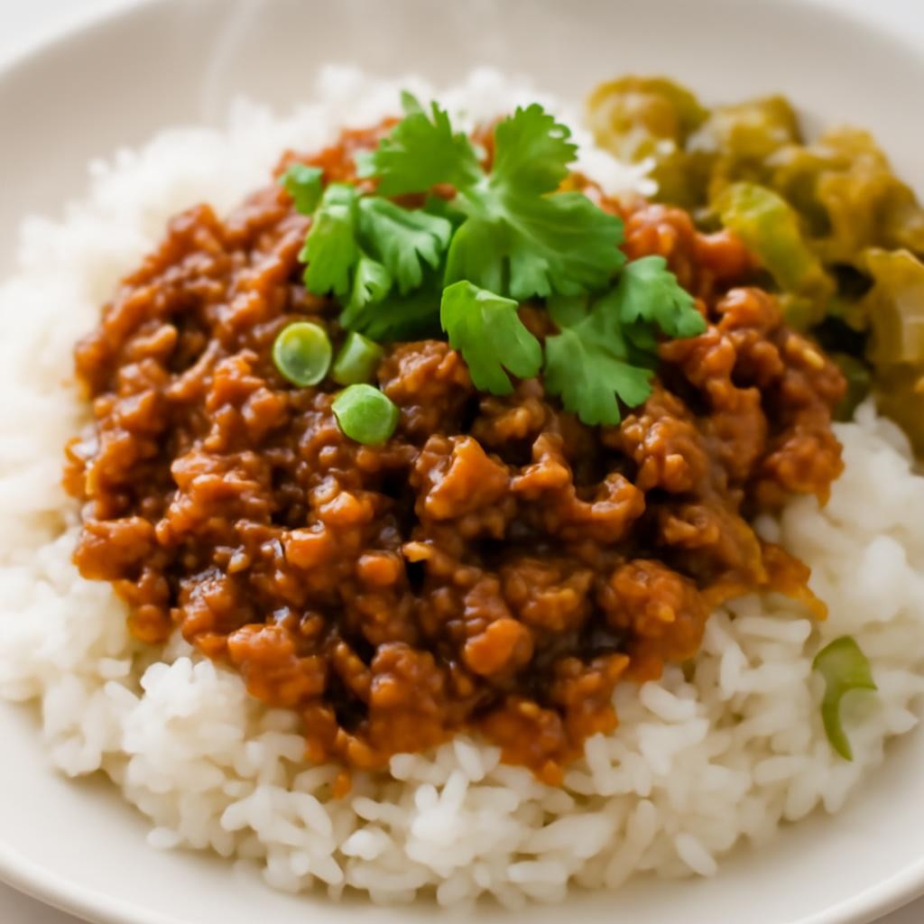Taiwanese Braised Minced Pork Over Rice