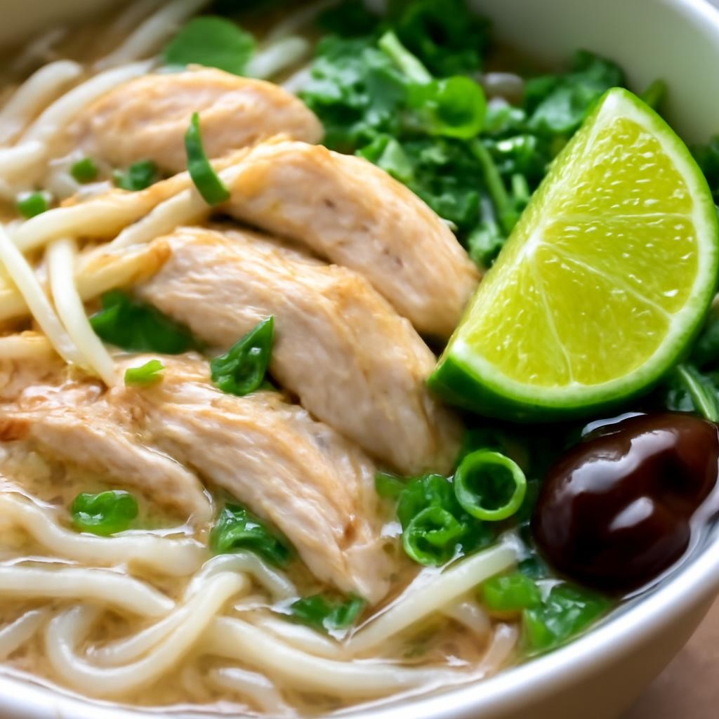 Vietnamese Chicken Pho soup (Pho Ga)