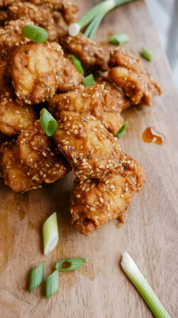 BEST Asian Fried Chicken with Hot Honey Sauce