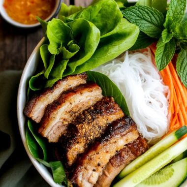 Authentic Bun Thit Nuong (Vietnamese Grilled Pork Vermicelli Bowls)