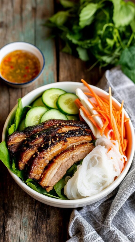 BEST Authentic Bun Thit Nuong (Vietnamese Grilled Pork Vermicelli Bowls)