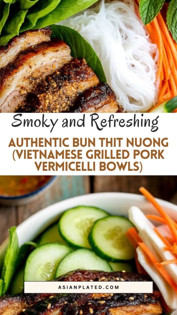 EASY Authentic Bun Thit Nuong (Vietnamese Grilled Pork Vermicelli Bowls)