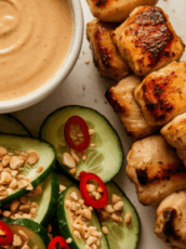 Thai Chicken Satay with Peanut Sauce