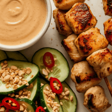 Thai Chicken Satay with Peanut Sauce