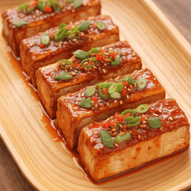 Korean Braised Tofu (Dubu Jorim)