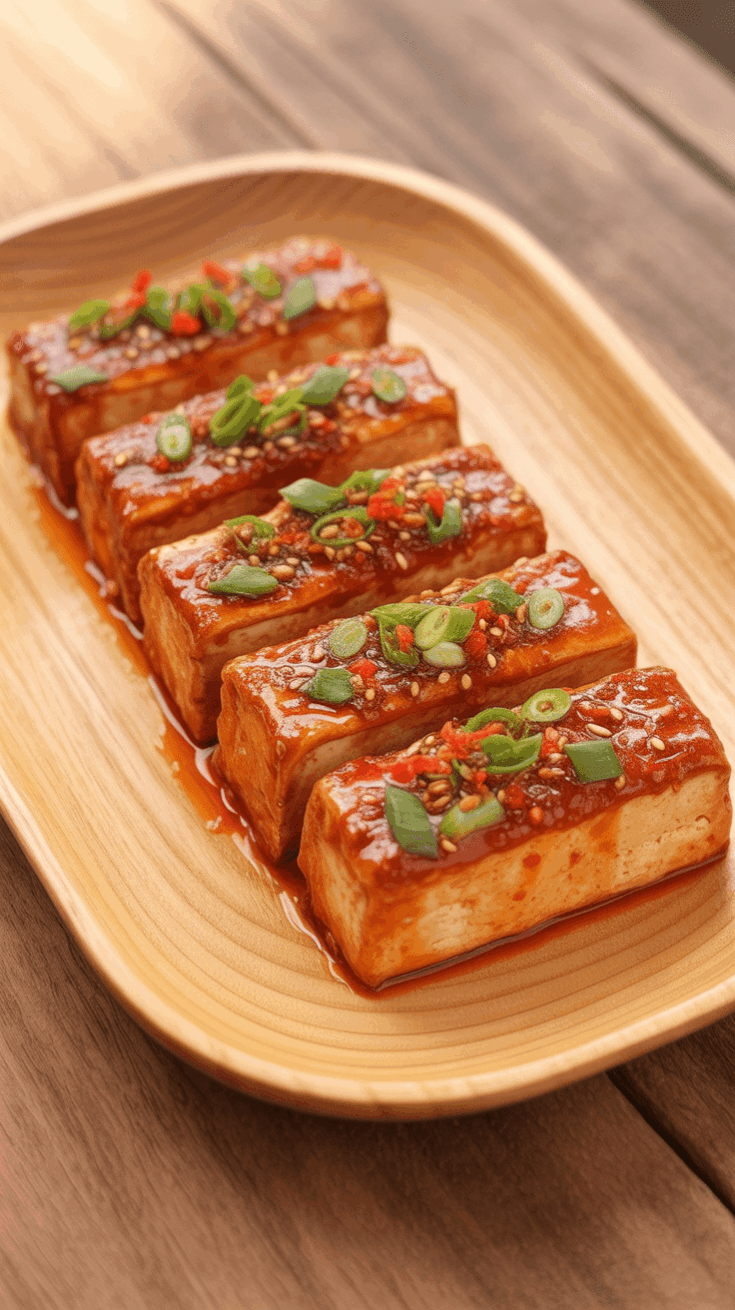 Korean Braised Tofu (Dubu Jorim)