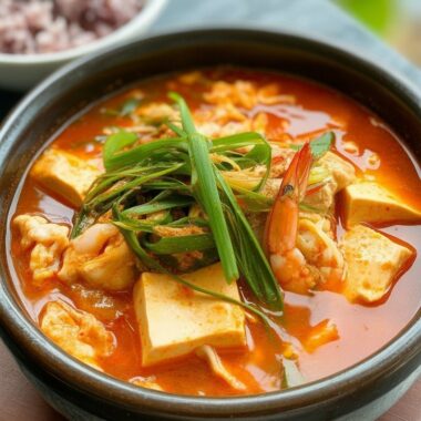 Sundubu Jjigae (Korean Spicy Soft Tofu Stew)