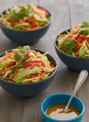 Thai Crunch Salad with Peanut Dressing