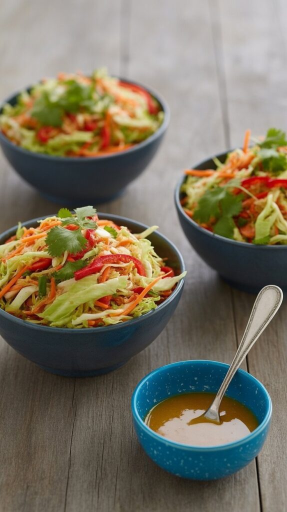 Thai Crunch Salad with Peanut Dressing