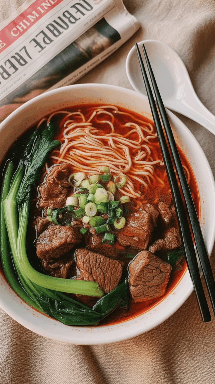 Taiwanese Beef Noodle Soup
