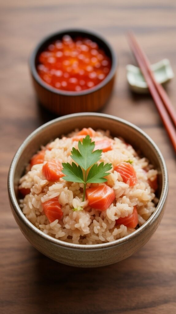 easy Japanese Salmon Rice easy Japanese Salmon Rice