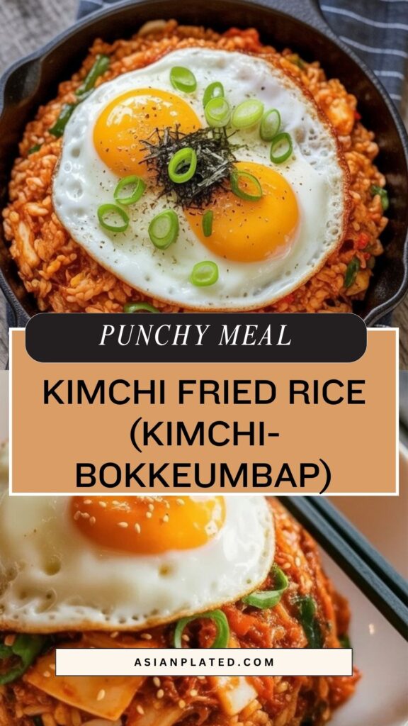 easy Kimchi fried rice (Kimchi-bokkeumbap)