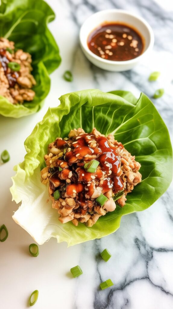 Asian Chicken Lettuce Wraps