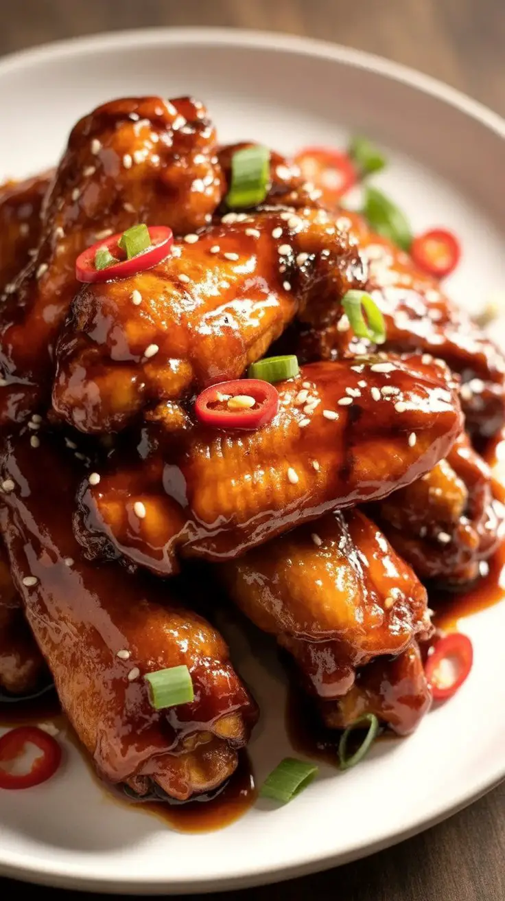 BEST Sticky Chinese Chicken Wings