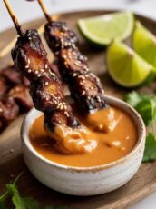 Beef Satay with Thai Peanut Sauce