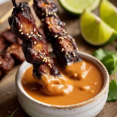 Beef Satay with Thai Peanut Sauce