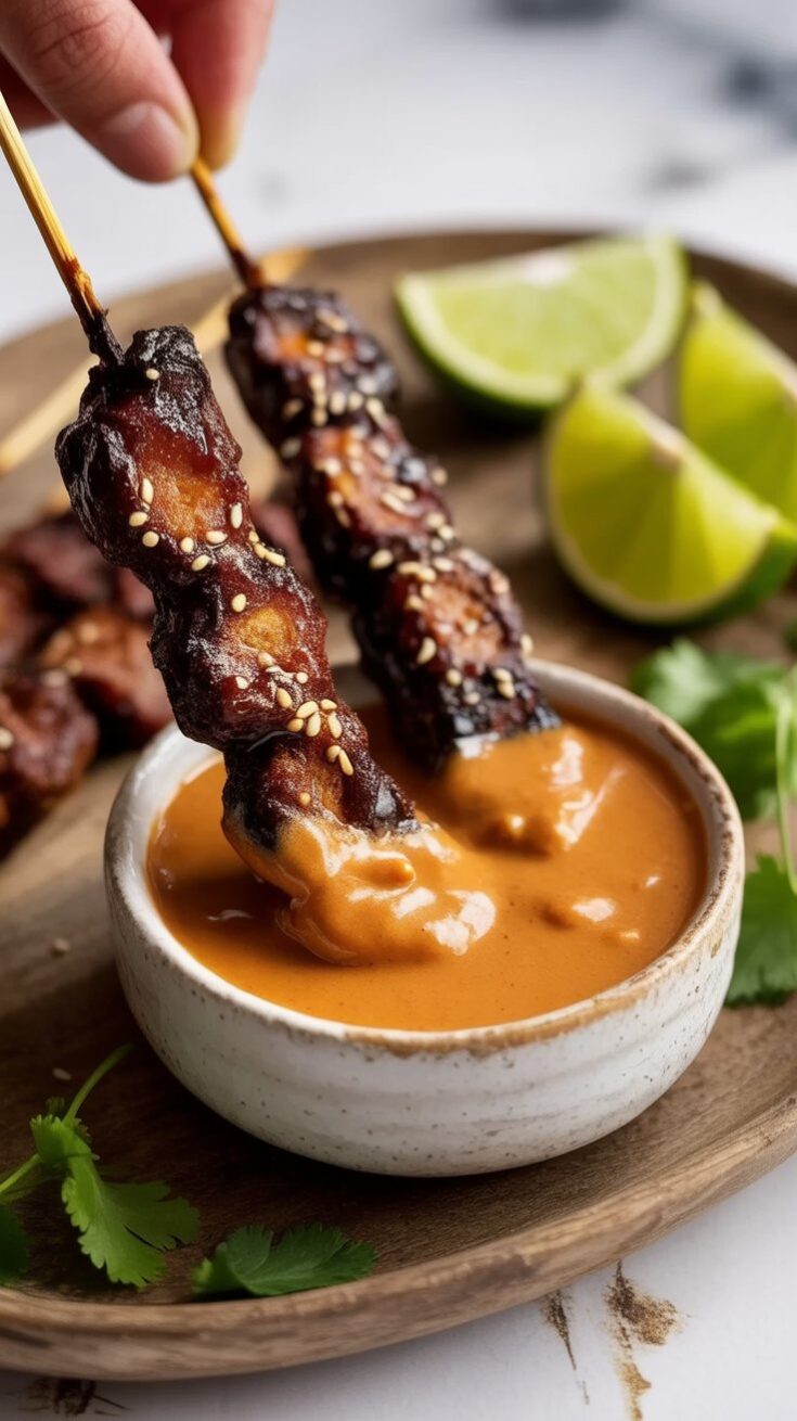 Beef Satay with Thai Peanut Sauce