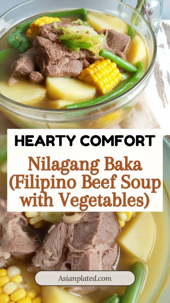 EASY Nilagang Baka (Filipino Beef Soup with Vegetables)
