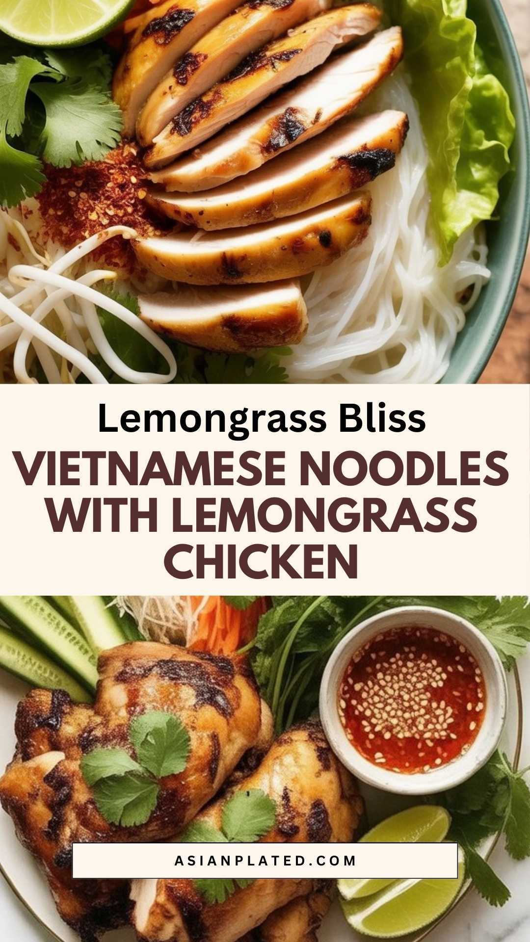 EASY Vietnamese Noodles with Lemongrass Chicken