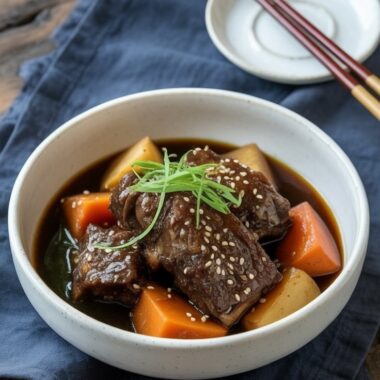 Galbi Jjim- Korean Braised Short Ribs
